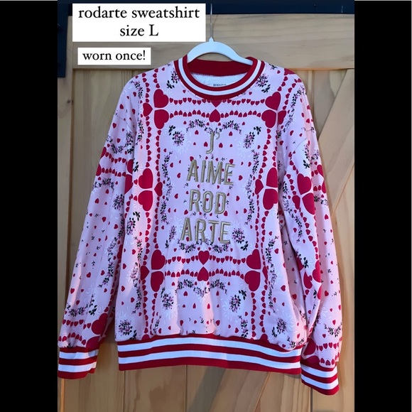 Beautiful embroidered Rodarte Sweatshirt with metallic gold stitching - Picture 2 of 2